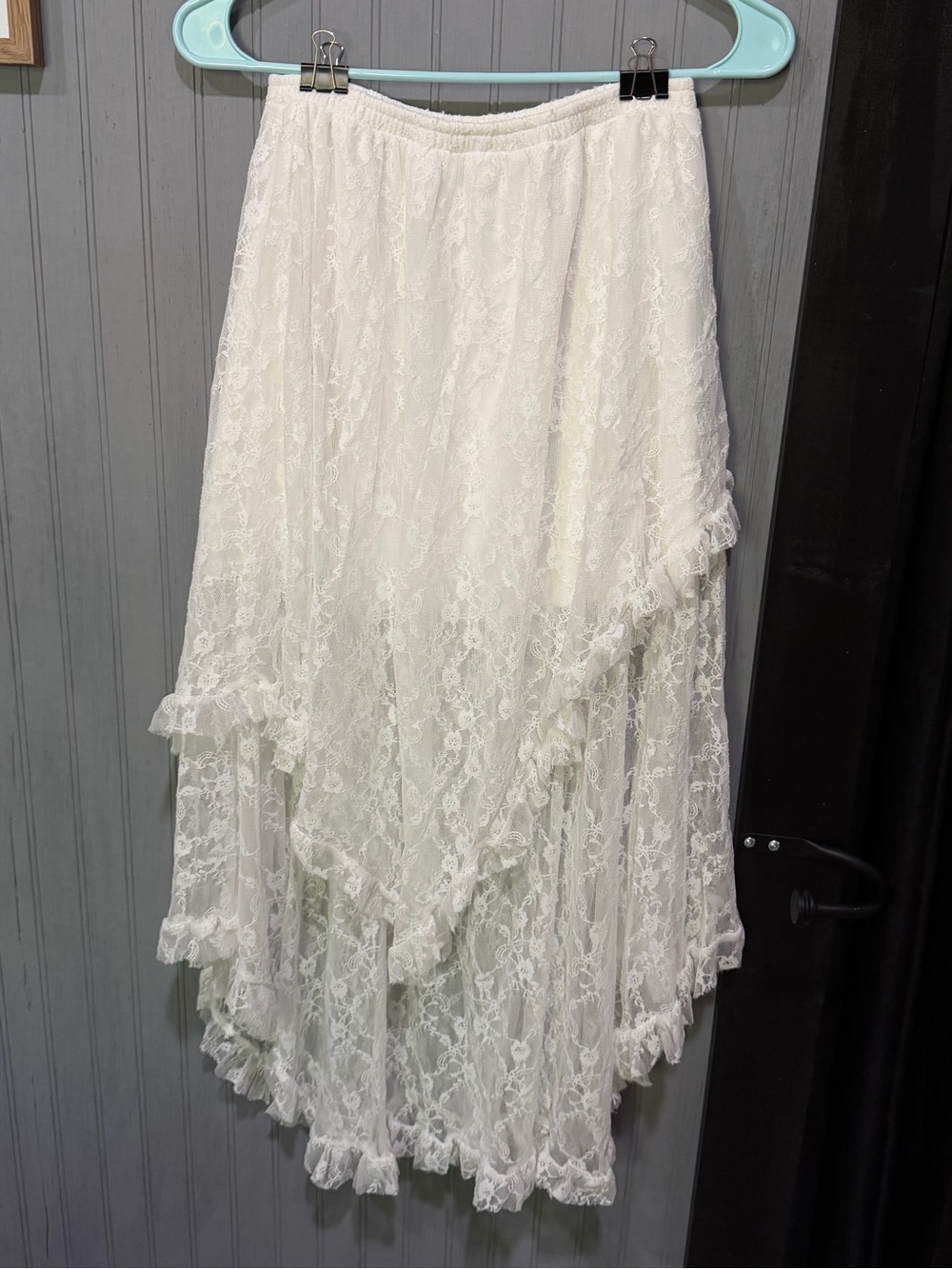 White Lace Maxi Skirt